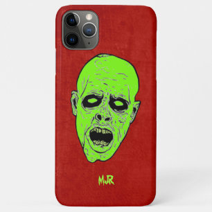 Coques Pour iPhone Monogram Undead Green Zombie Têtes