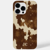 Coques Case-Mate iPhone Monogram Western Country Modern Brown Cowgirl (Verso)
