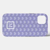 Coques Case-Mate iPhone Monogram White Rainbow (Verso (horizontal))