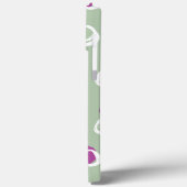 Coques Case-Mate iPhone Monogramd Elegant Résumé cercles de sauge Motif (Verso / Gauche)