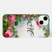 COQUES Case-Mate iPhone MONOGRAME DE ROSES ET DE JASMINE (Verso (horizontal))