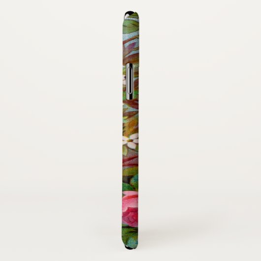 COQUES Case-Mate iPhone MONOGRAME DE ROSES ET DE JASMINE (Dos/Droite)