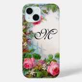 COQUES Case-Mate iPhone MONOGRAME DE ROSES ET DE JASMINE (Verso)