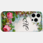 COQUES Case-Mate iPhone MONOGRAME DE ROSES ET DE JASMINE (Verso (horizontal))
