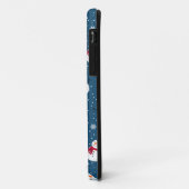 COQUES Case-Mate iPhone MONOGRAME DE SNOWMAN D'HIVER CHRÉTIEN (Dos/Gauche)