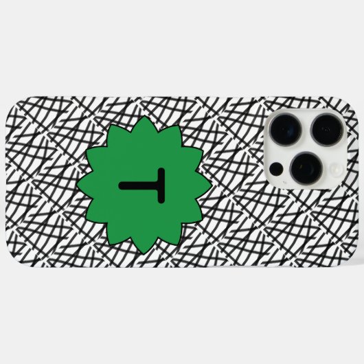 Coques Case-Mate iPhone Monogramme (Verso (horizontal))