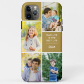 Coques Case-Mate iPhone Monogramme 4 Photo Papa Life est la meilleure vie (Dos)