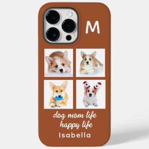 Coque Pour Pour iPhone 14 Pro Max Monogramme 4 Photos en collage   Vie de maman pour