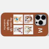 Coques Case-Mate iPhone Monogramme 4 Photos en collage | Vie de maman pour (Verso (horizontal))