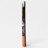 Coques Case-Mate iPhone Monogramme 5 Photo Collage Orange (Dos/Gauche)
