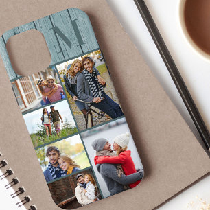 Case-Mate iPhone Case Monogramme 6 Photo Collage Côtier Bleu Bois