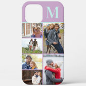 Coques Case-Mate iPhone Monogramme 6 Photo Collage Lilac Mint (Verso)