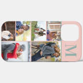 Coques Case-Mate iPhone Monogramme 6 Photo Collage Peach Green (Verso (horizontal))