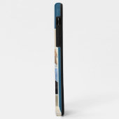 Coques Case-Mate iPhone Monogramme 7 Photo Collage sur Peacock Blue Turquo (Dos/Gauche)