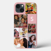 Coques Case-Mate iPhone Monogramme 8 photo collage (Verso)