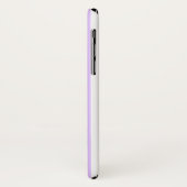 Coques Case-Mate iPhone Monogramme à bandes verticales violettes et roses (Dos/Gauche)