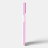 Coques Case-Mate iPhone Monogramme à bandes verticales violettes et roses (Verso / Droite)