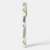 Coques Case-Mate iPhone Monogramme à motif de citron floral rose (Verso / Droite)