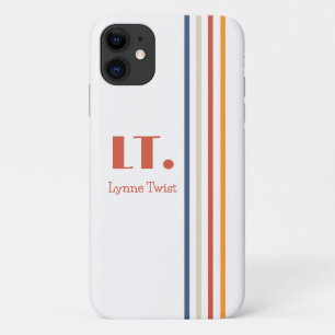 Case-Mate iPhone Case Monogramme à rayures horizontales