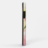 Coques Case-Mate iPhone Monogramme Abstrait de fleurs roses modernes (Dos/Droite)