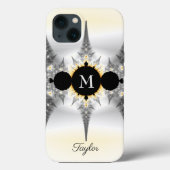 Coques Case-Mate iPhone Monogramme Abstrait élégant et élégant (Verso)