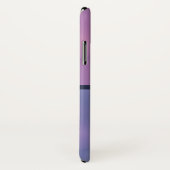 Coques Case-Mate iPhone Monogramme Abstrait moderne violet et rose (Dos/Droite)