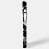 Coques Case-Mate iPhone Monogramme Abstrait noir et blanc géométrique (Verso / Gauche)