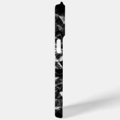 Coques Case-Mate iPhone Monogramme Abstrait noir et blanc géométrique (Verso / Droite)