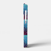 Coques Case-Mate iPhone Monogramme Abstrait Pink Purple Ombre (Verso / Gauche)