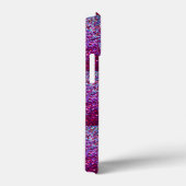 Coques Case-Mate iPhone Monogramme Abstrait Pink Purple Ombre (Verso / Droite)