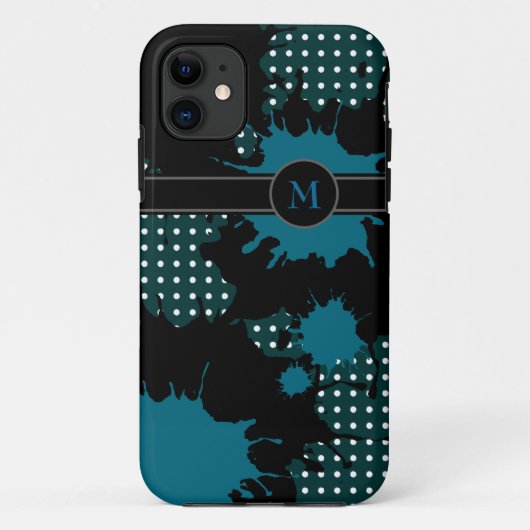 Coques Case-Mate iPhone monogramme . ajoutez votre initiale (Dos)
