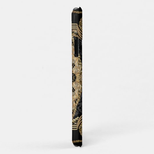 Coques Case-Mate iPhone Monogramme Amymica Damask (Dos/Droite)