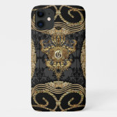 Coques Case-Mate iPhone Monogramme Amymica Damask (Dos)