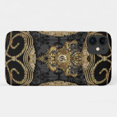 Coques Case-Mate iPhone Monogramme Amymica Damask (Dos (Horizontal))