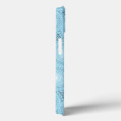 Coques Case-Mate iPhone Monogramme ange bleu cercles motif Coque-Mate iPho (Verso / Droite)