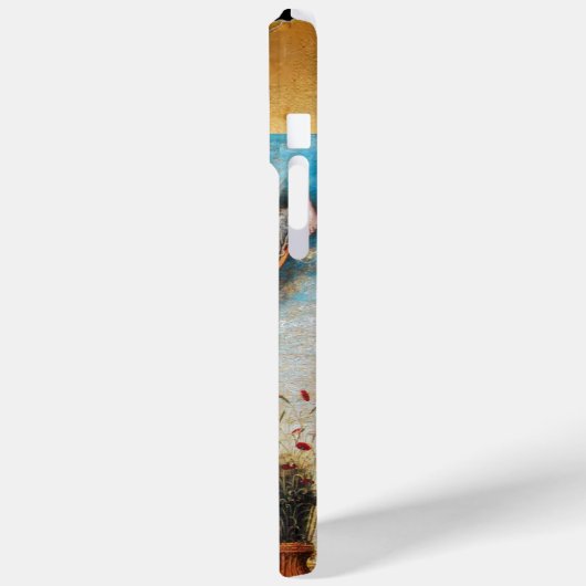 Coques Case-Mate iPhone MONOGRAMME ANGEL ANNONCIAIRE, Parchemin Brown (Verso / Gauche)