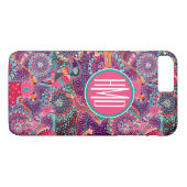 Coques Case-Mate iPhone Monogramme animal du motif | de style ethnique (Dos (Horizontal))