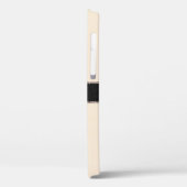 Coques Case-Mate iPhone Monogramme Antique blanc couleur Arrière - plan (Verso / Gauche)