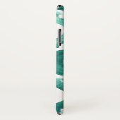 Coques Case-Mate iPhone Monogramme | Aquamarine Motif IV (Dos/Droite)