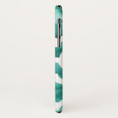 Coques Case-Mate iPhone Monogramme | Aquamarine Motif IV (Dos/Gauche)