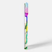 Coques Case-Mate iPhone Monogramme Aquarelle brillant Floral Fleur sauvage (Verso / Droite)