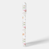 Coques Case-Mate iPhone Monogramme aquarelle de fleur sauvage rose (Verso / Droite)