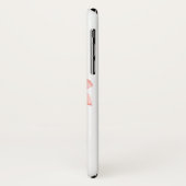Coques Case-Mate iPhone Monogramme | Aquarelle Fleurs roses (Dos/Gauche)