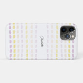 Coques Case-Mate iPhone Monogramme Aquarelle Géométrique Moderne (Dos (Horizontal))