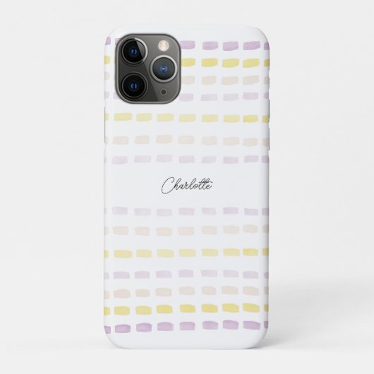 Coques Case-Mate iPhone Monogramme Aquarelle Géométrique Moderne (Dos)