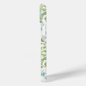 Coques Case-Mate iPhone Monogramme Aquarelle Hydrangea Bleue (Verso / Gauche)