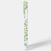 Coques Case-Mate iPhone Monogramme Aquarelle Hydrangea Bleue (Verso / Gauche)