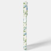 Coques Case-Mate iPhone Monogramme Aquarelle Hydrangea Bleue (Verso / Droite)