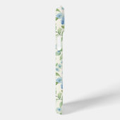 Coques Case-Mate iPhone Monogramme Aquarelle Hydrangea Bleue (Verso / Droite)