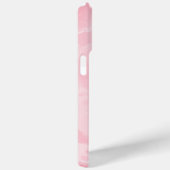Coques Case-Mate iPhone Monogramme aquarelle marbre rose moderne chic (Verso / Droite)